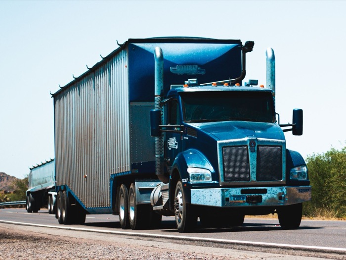 IRP plates for a commercial truck and trailer